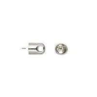 2 Endteil Kappen Metall für 5mm Band