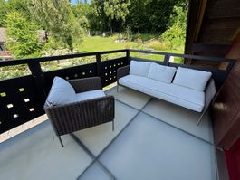 Gartenlounge Rattan (sofa und sessel)