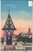 Basel -Käppelijoch mit Münster - Litho