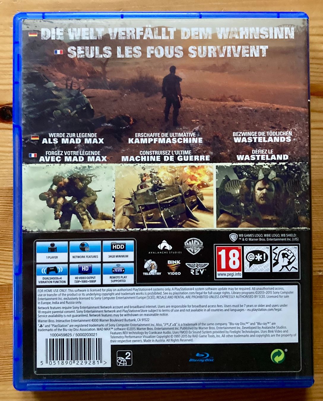 Sony Spiele: Mad Max - PS4 – Gebraucht aus Zürich von Djmotionch 3