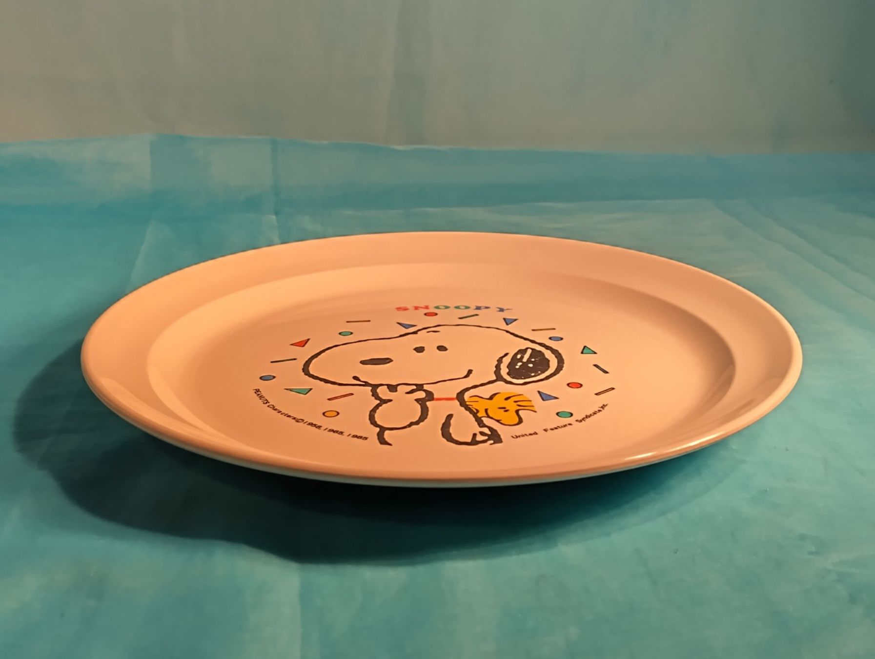 Piatti: Weisser Teller mit Snoopy und Woodstock – Usato da Bellach venduto da JingleCherry 2