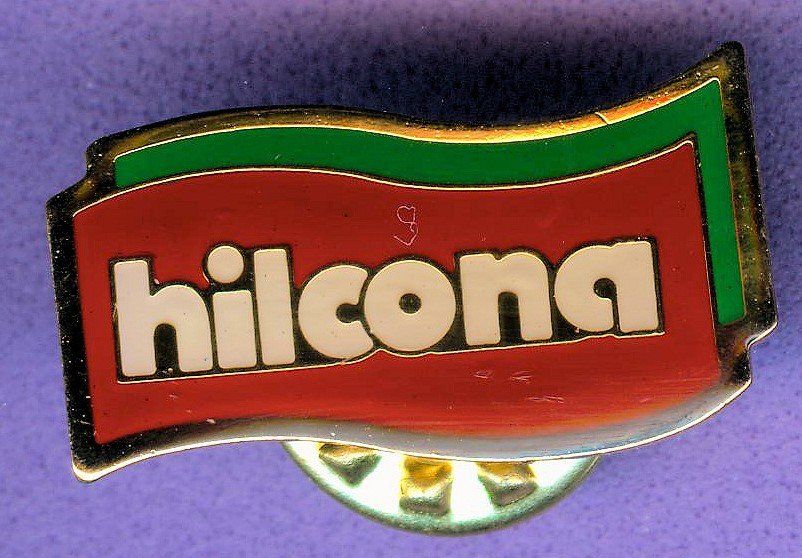 Placchette & Badge: hilcona  Logo – Usato da Winterthur venduto da Sammleroase