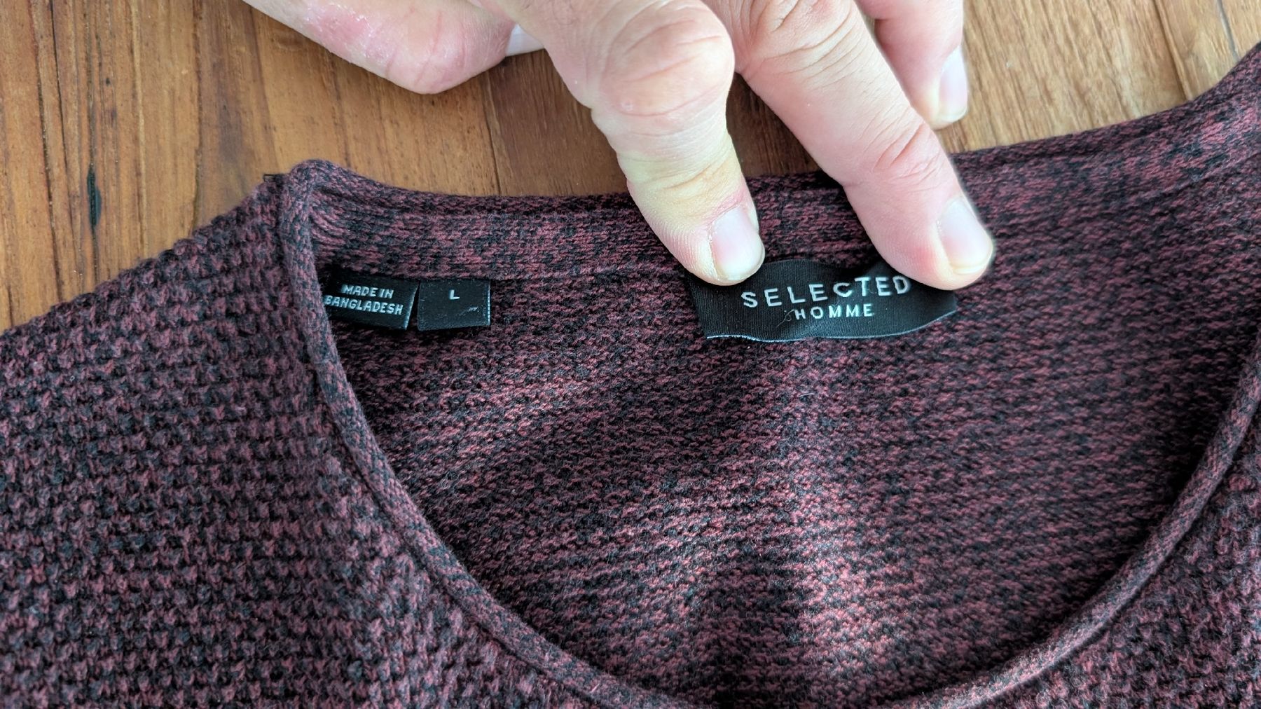 Selected Maglioni & Felpe: SELECTED HOMME Herren Strickpullover Bordeaux Gr. L – Usato da Dübendorf venduto da Stefan83 2