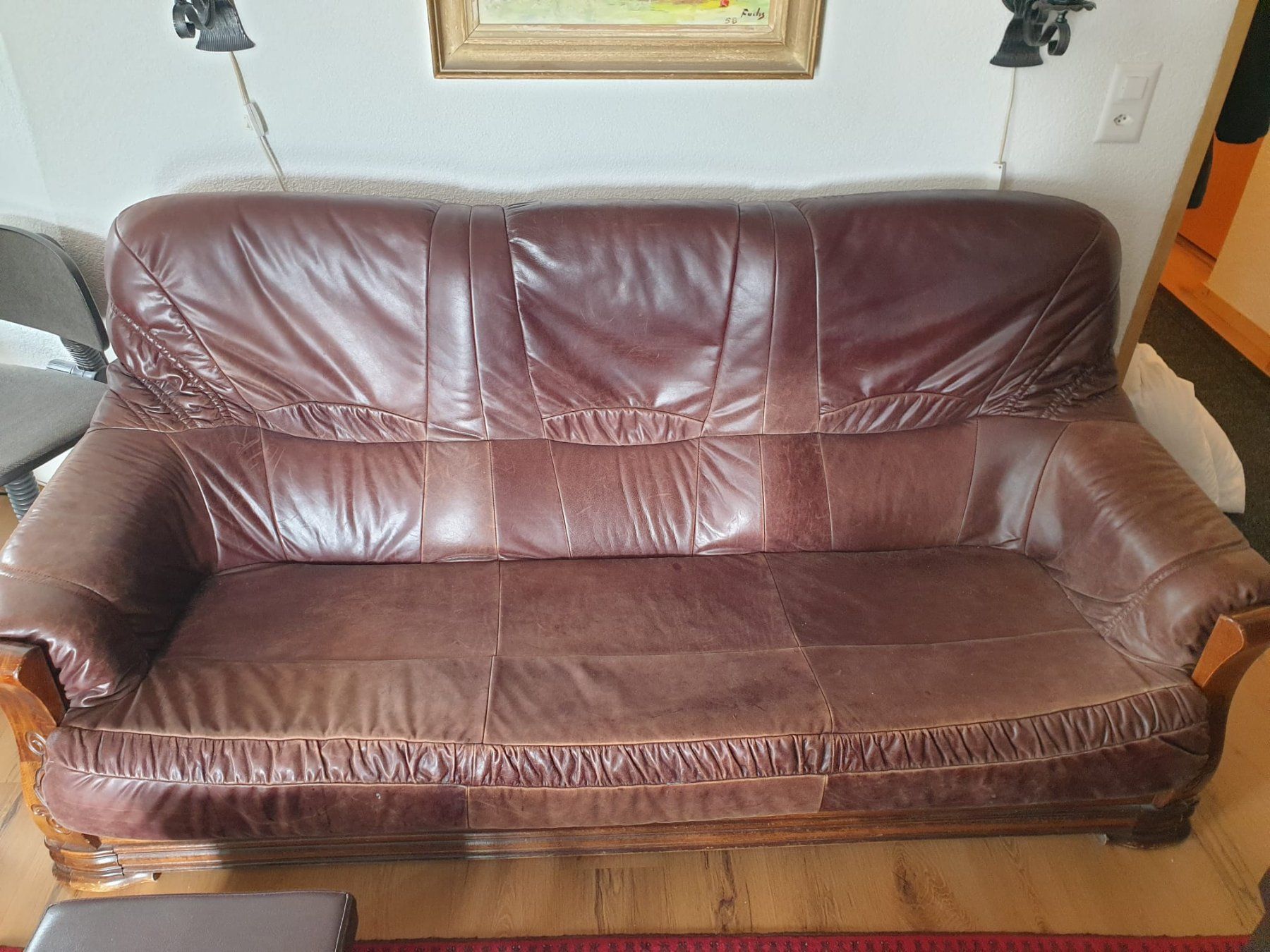 Sofas: Lederpolstergruppe – Gebraucht aus Unterseen von Kau99 1