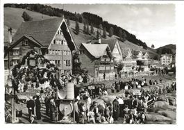 Urnäsch (AR) Viehmarkt im Appenzeller Land - um 1950