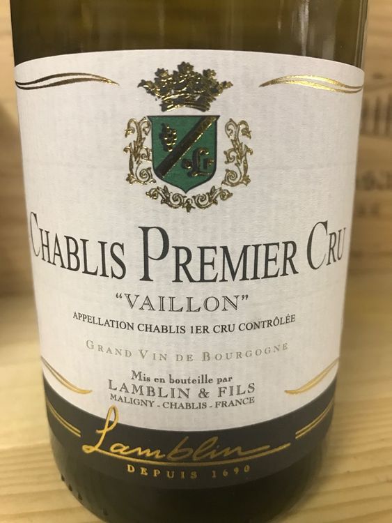6 Fl. Chablis 1er Cru Vaillon 2018 von Lamblin (Neu und ...