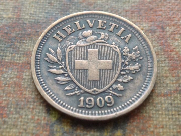 Tutti le monete: 1 Rp. 1909 – Usato da Romanel-sur-Lausanne venduto da Swift13