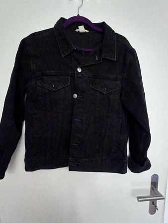 Jeansjacke schwarz Grösse S 36 guter Zustand