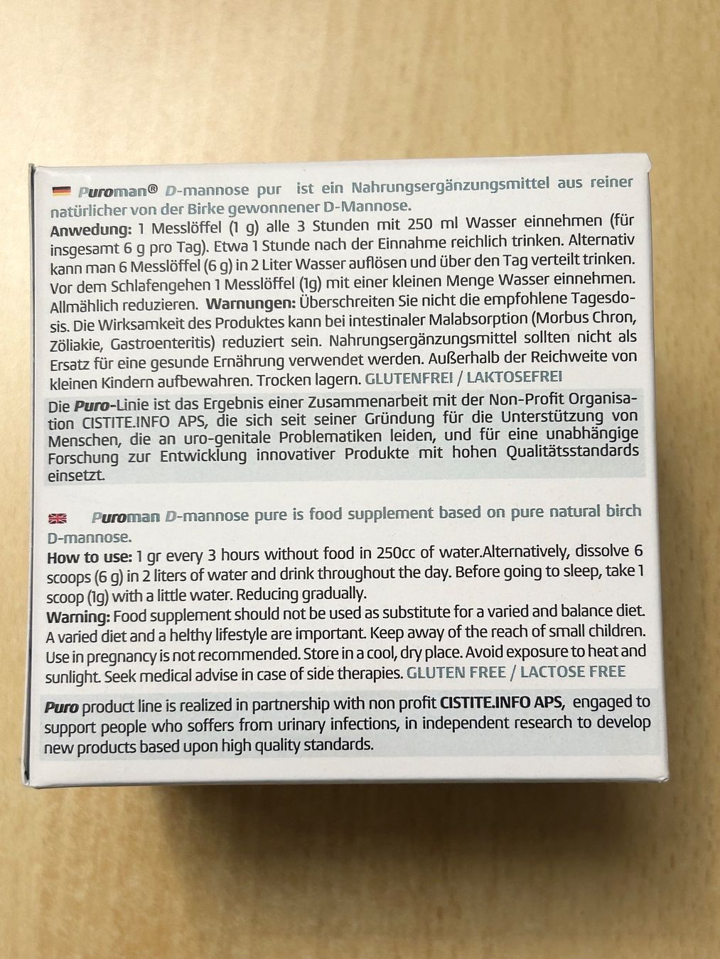 Cibi & Specialità: D-Mannose confezione maxi – Nuovo e nell'imballaggio originale da Bellinzona venduto da RossoScarlatto 2