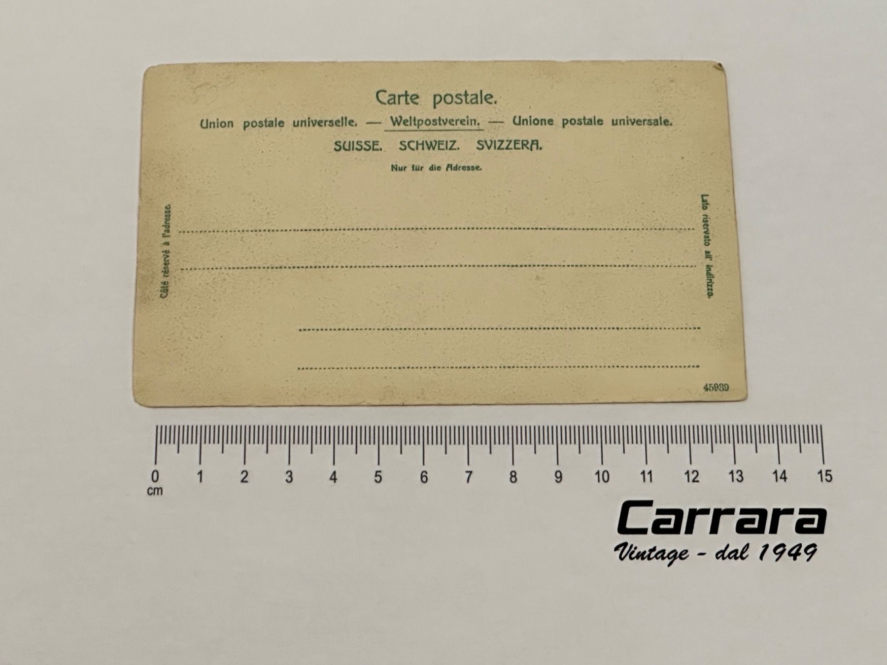 Cartoline postali: Postkarten Ticino Lugano Piazza Commerzia – Usato da Chiasso venduto da Carrara-Modellismo 1