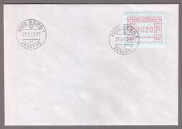 ATM 6A_ERSTE BREITE ZIFFERN 29.3.83_FDC_Sehr frühes Datum !