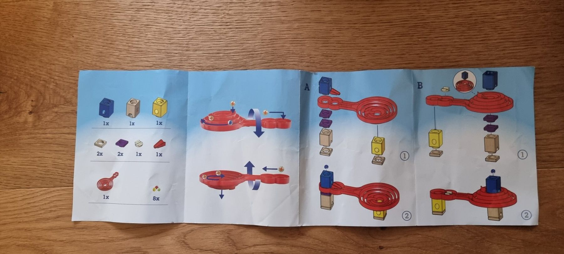 Quadrilla Giocattoli: Hape: 2 Quadrilla-Kugelbahn-Sets – Usato da Lachen SZ venduto da allesweg78 1