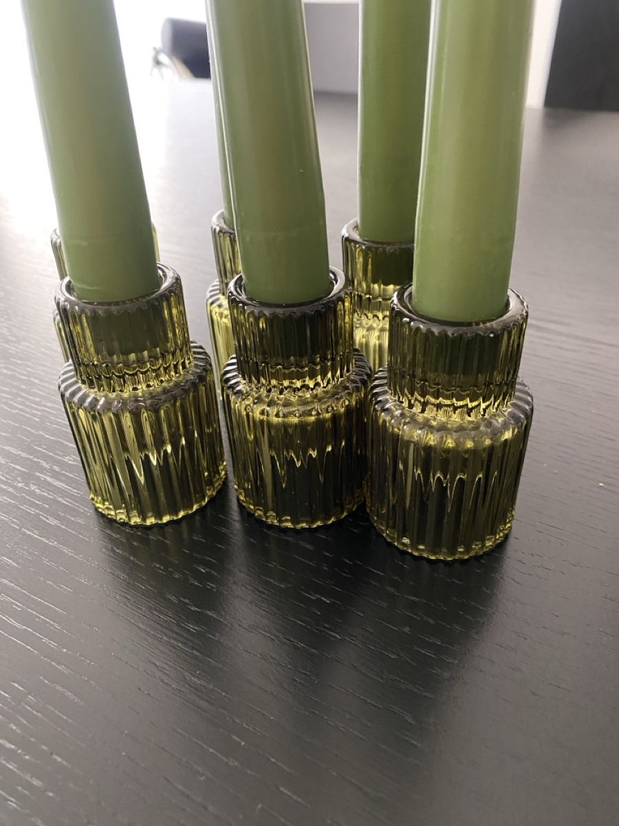 Portacandele: Kerzenständer aus Glas  – Nuovo (secondo la descrizione) da Basel venduto da Oleander40 3