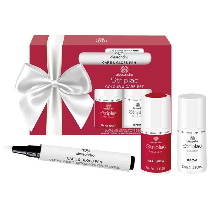 Unghie finte: Striplac Set | Farbe + Top Coat + Pflege / letztes Set – Nuovo e nell'imballaggio originale da Zäziwil venduto da blackpearl 1