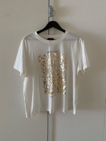 Sommer T-Shirt, C&A, weiss/gold, neuwertig!