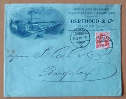 Illustrierter Brief von Fleurier 1908