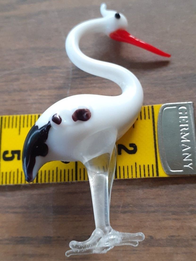 Murano Figuren: Figur Storch Glas Murano antik – Gebraucht aus Mörschwil von antiksalon 2