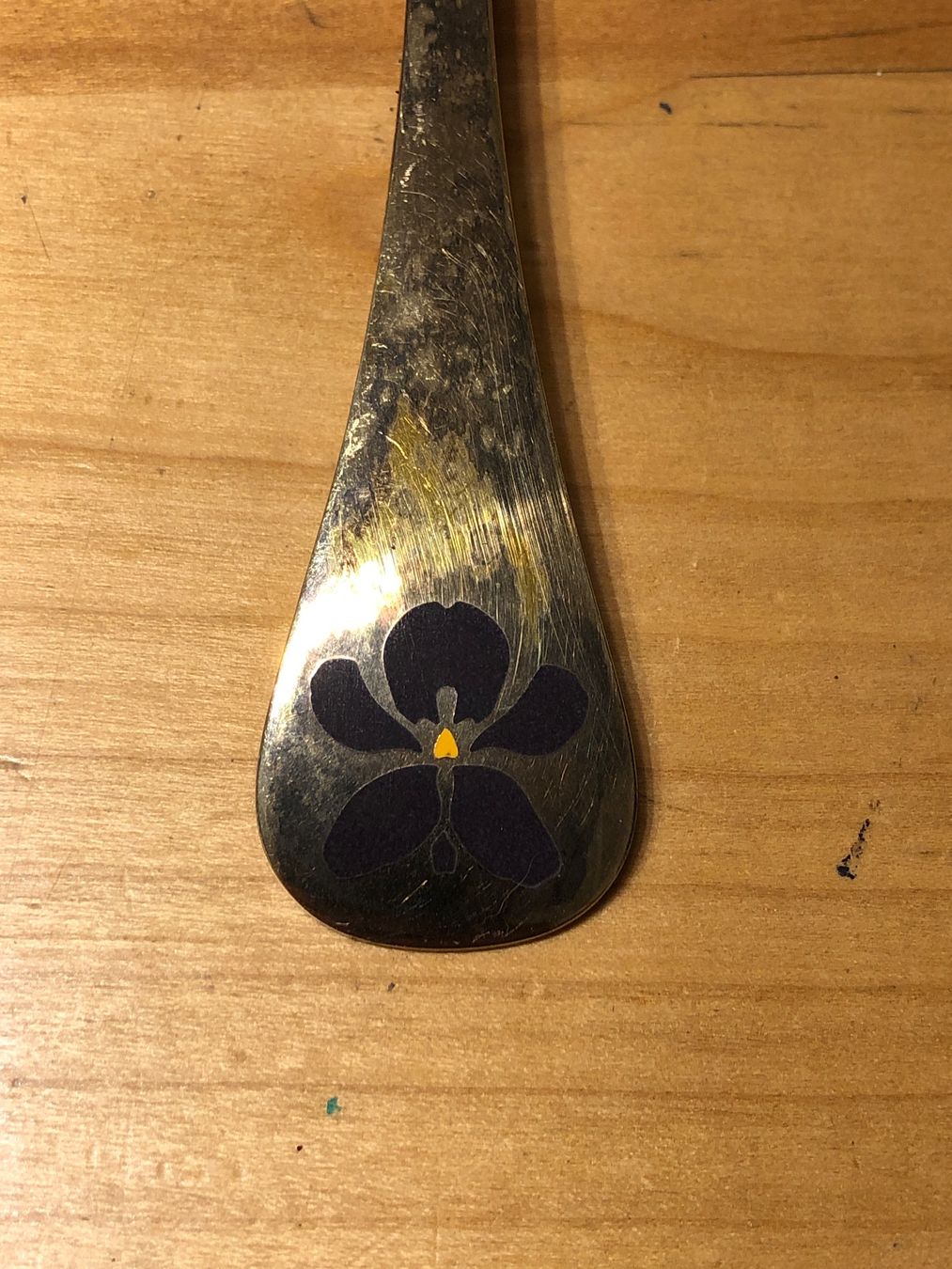 Cucchiai: Löffel mit Blumenmuster Denmark 925 – Usato da Adliswil venduto da Tito088 1