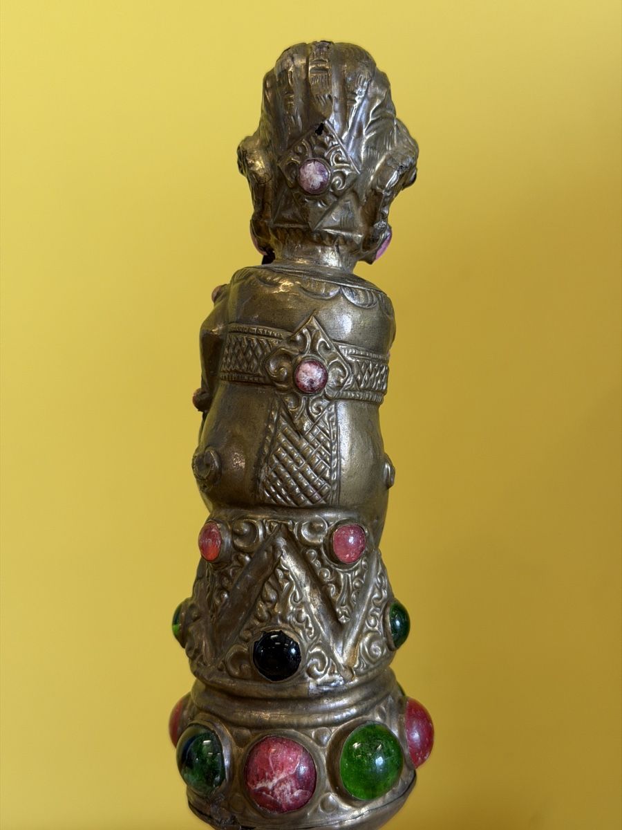 Figurines: Antik Figur mit Schmucksteinen, 20cm. – D'occasion à Strengelbach par RaenAntikDesign 3