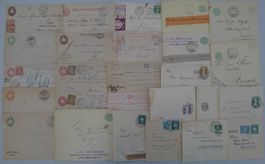 1877-1946, 24 Ganzsachen unterschiedlicher Art ab Tüblibrief