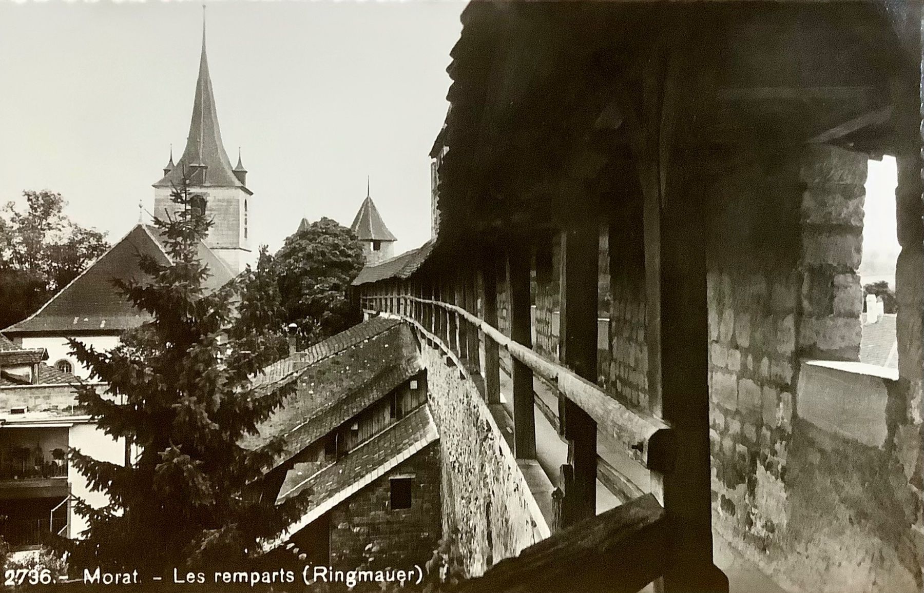 Cartoline postali: MORAT Les remparts - Stadtmauer – Usato da Root venduto da ENGLAND-TREASURES 1