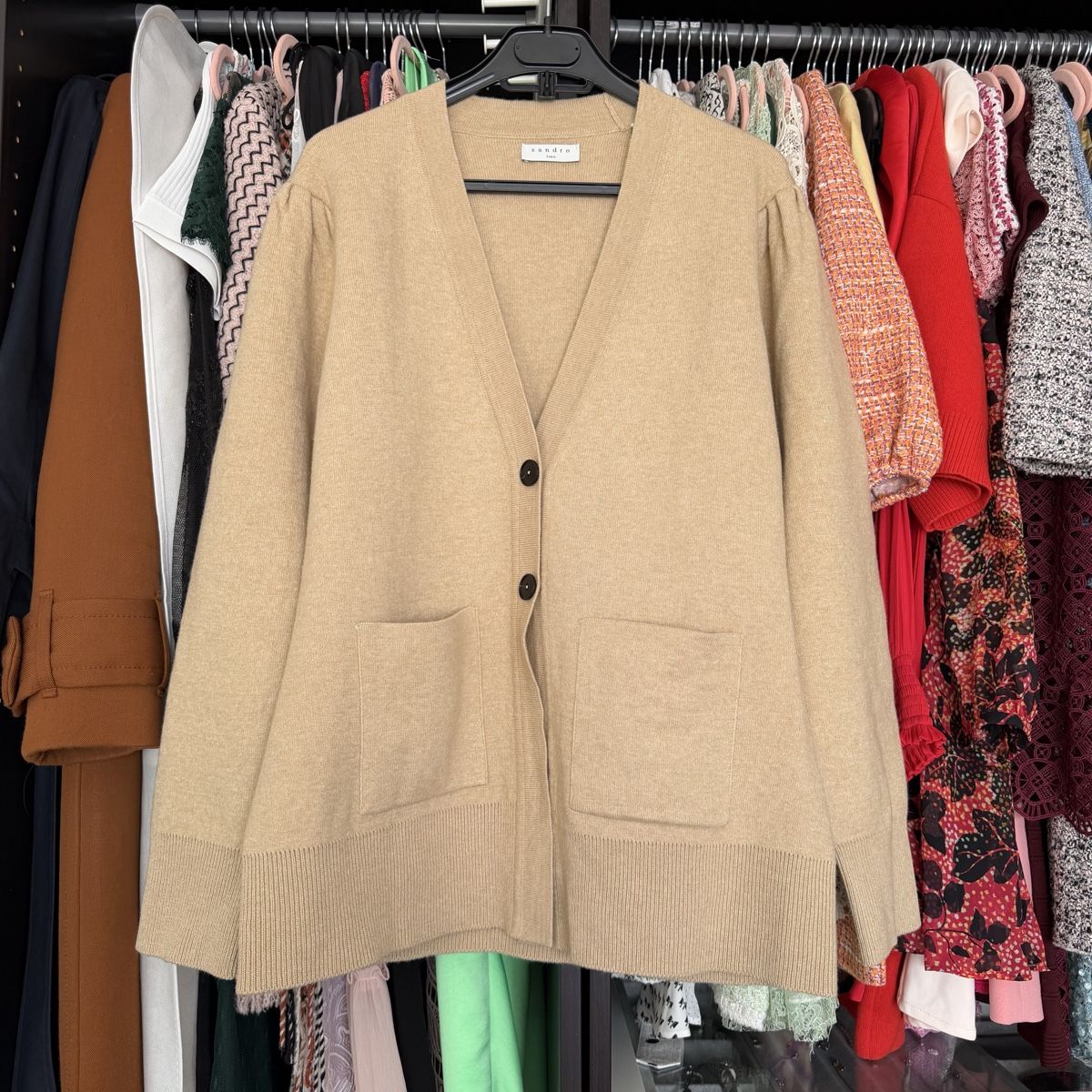 Sandro Jacken: Sandro Strickjacke beige  – Neu (gemäss Beschreibung) aus Emmen von mak31