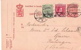 uralte Ganzsache LUXEMBOURG 1921