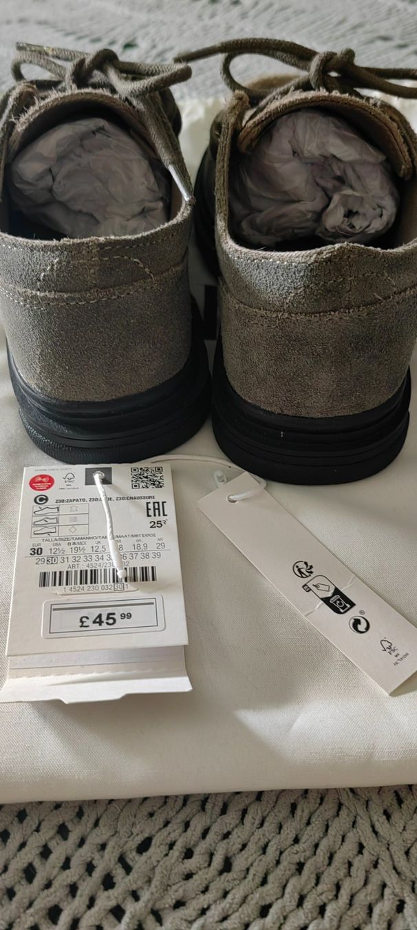 Zara Scarpe per ragazzi: Schuhe Velourleder gr. 30 Marke Zara – Nuovo e nell'imballaggio originale da Langwiesen venduto da VELESA 2