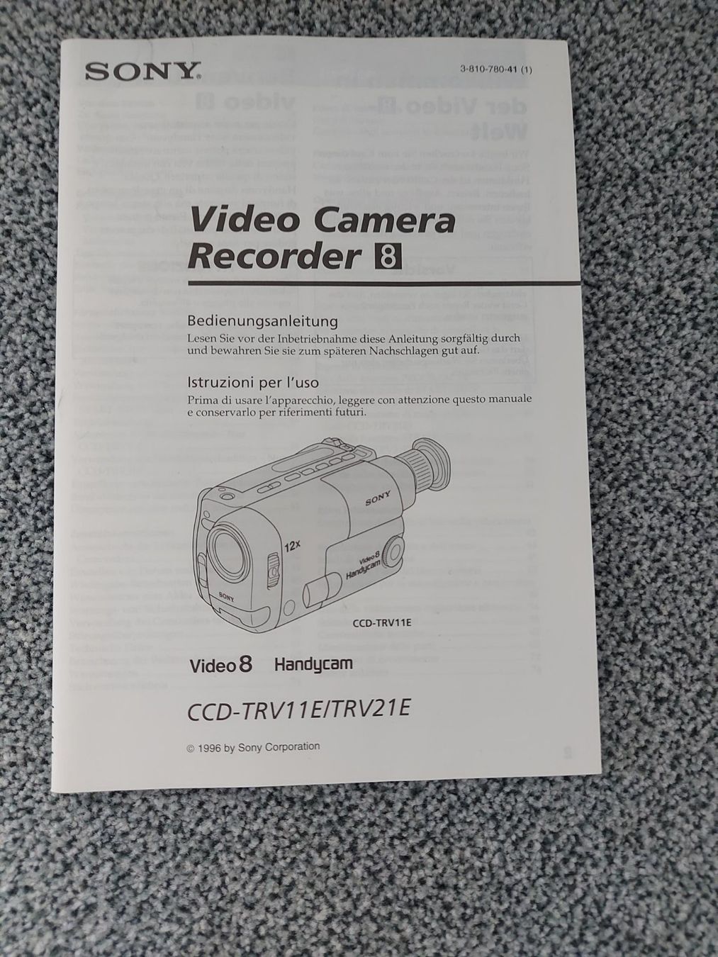 Sony Videocamere: Videokamera Sony – Usato da Rain venduto da Europool 4