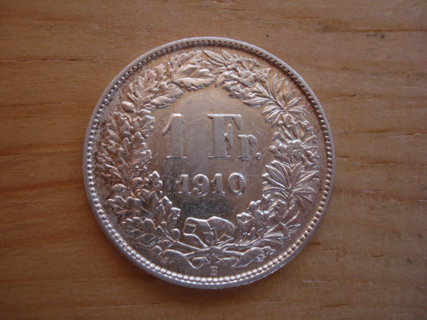 Tutti le monete: (C1) 1 Franken 1910 UNZ- – Usato da Erlach venduto da Net-Coins