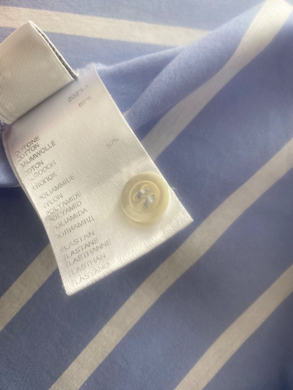 Blusen: BETY MITSCH BLUSE/HEMD GR.40/M gestreift hellblau/weiss – Gebraucht aus Frauenfeld von Boldi46 3