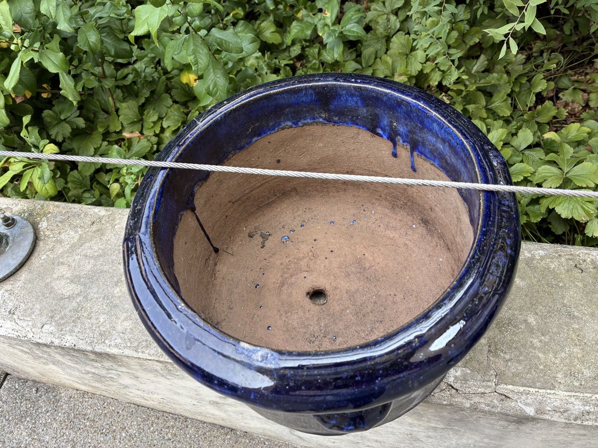 Blumentöpfe: Blumentopf blau guter Zustand – Gebraucht aus Cham von centuno75 1