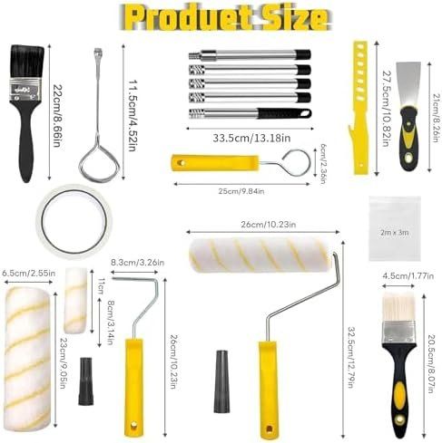 Alle Werkzeuge: Farbroller-Set, Farbroller 9 Zoll, kleine – Neu und originalverpackt aus Hundwil von Stallone6 2