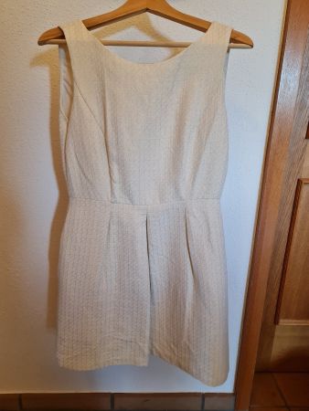 Kleid Casaretto weiss strukturiert Grösse 42 Tintoretto