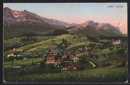 AK Amden, Teilansicht mit Bergen