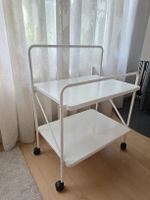 Servierwagen weiss Metall 