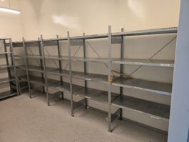 Meta Metallregal bzw. Lagerregal 510x53cm H: 200cm ab 750.-