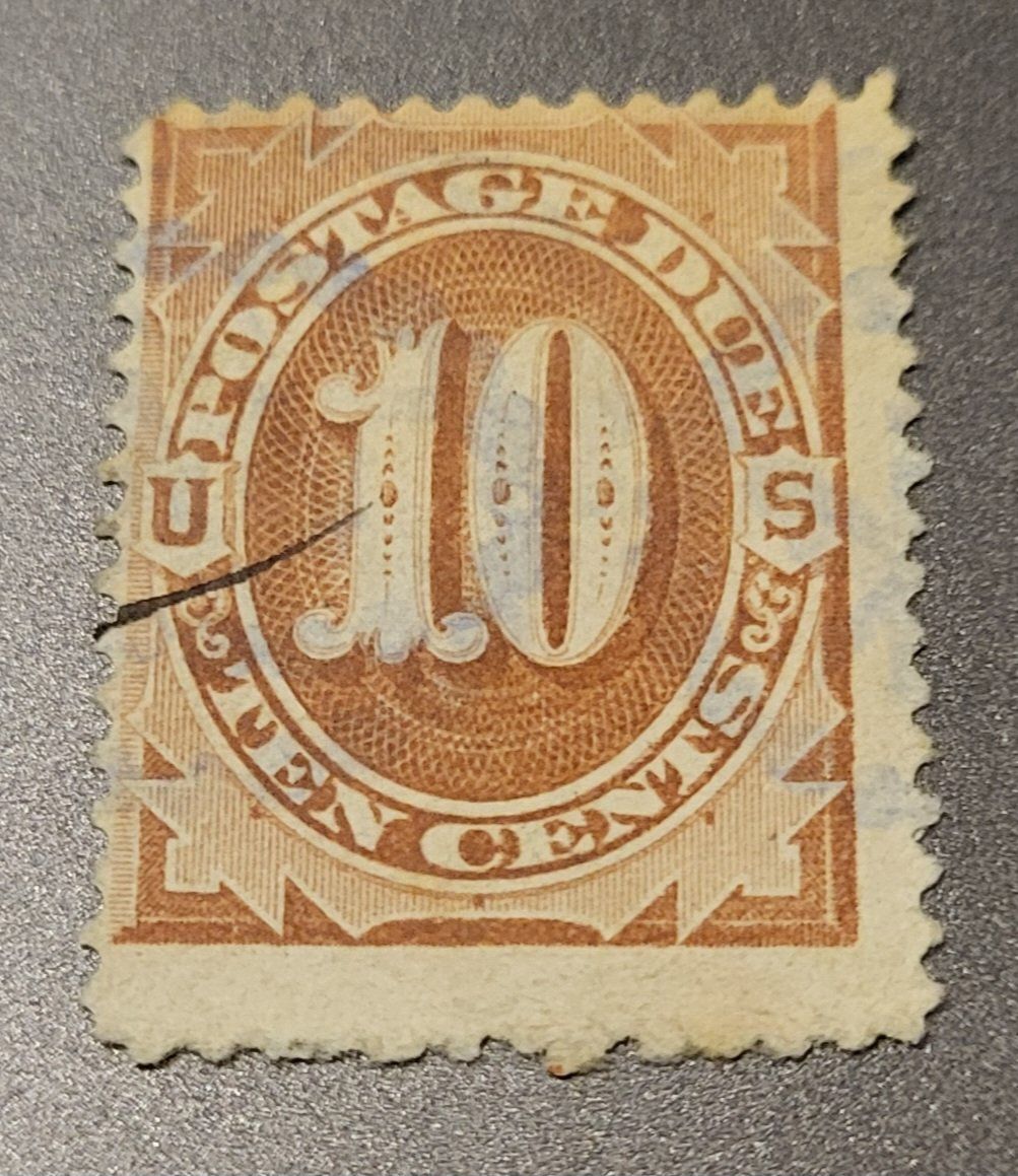 Alle Briefmarken: USA 1879-84 alte postage due briefmarke – Gebraucht aus St Gallen von Stampsalshobby