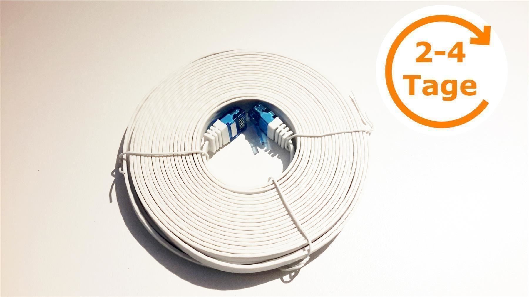 Cavi: Netzwerk Kabel, 10 m, weiss – Nuovo e nell'imballaggio originale da St. Gallen venduto da cointec