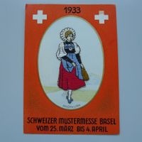 1933: KARTE Schweizer Mustermesse BASEL - SOLOTHURN