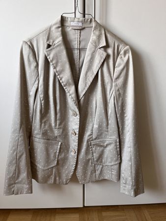 RIANI Blazer beige gepunktet Gr. 42 