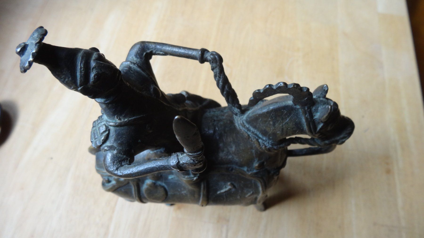Statuette: Figurine cavalier bronze antique h. 21cm – Usato da Rebeuvelier venduto da falcon58 3
