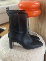 Schwarze H&M Stiefeletten Stiefel , Gr. 37 Zara 