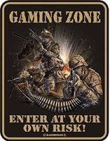 Funschild-GAMING ZONE-ENTER AT YOUR OWN