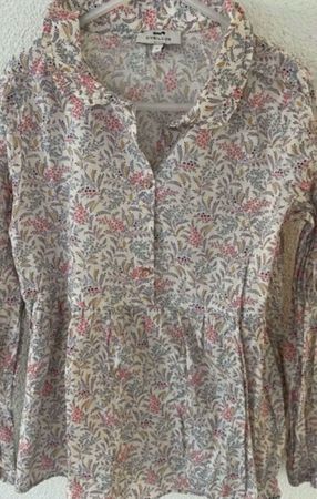 Cyrillus Paris Bluse, Gr. 140 10Y, Blumenmuster, Top Zustand