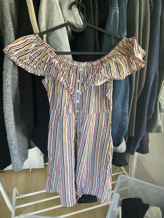 Sommerliches Kleid, Gr. 36, gestreift, schulterfrei