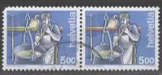 SCHWEIZ 1993 Nr.854 - 2er Streifen   Fr. 5.- Käser  (11