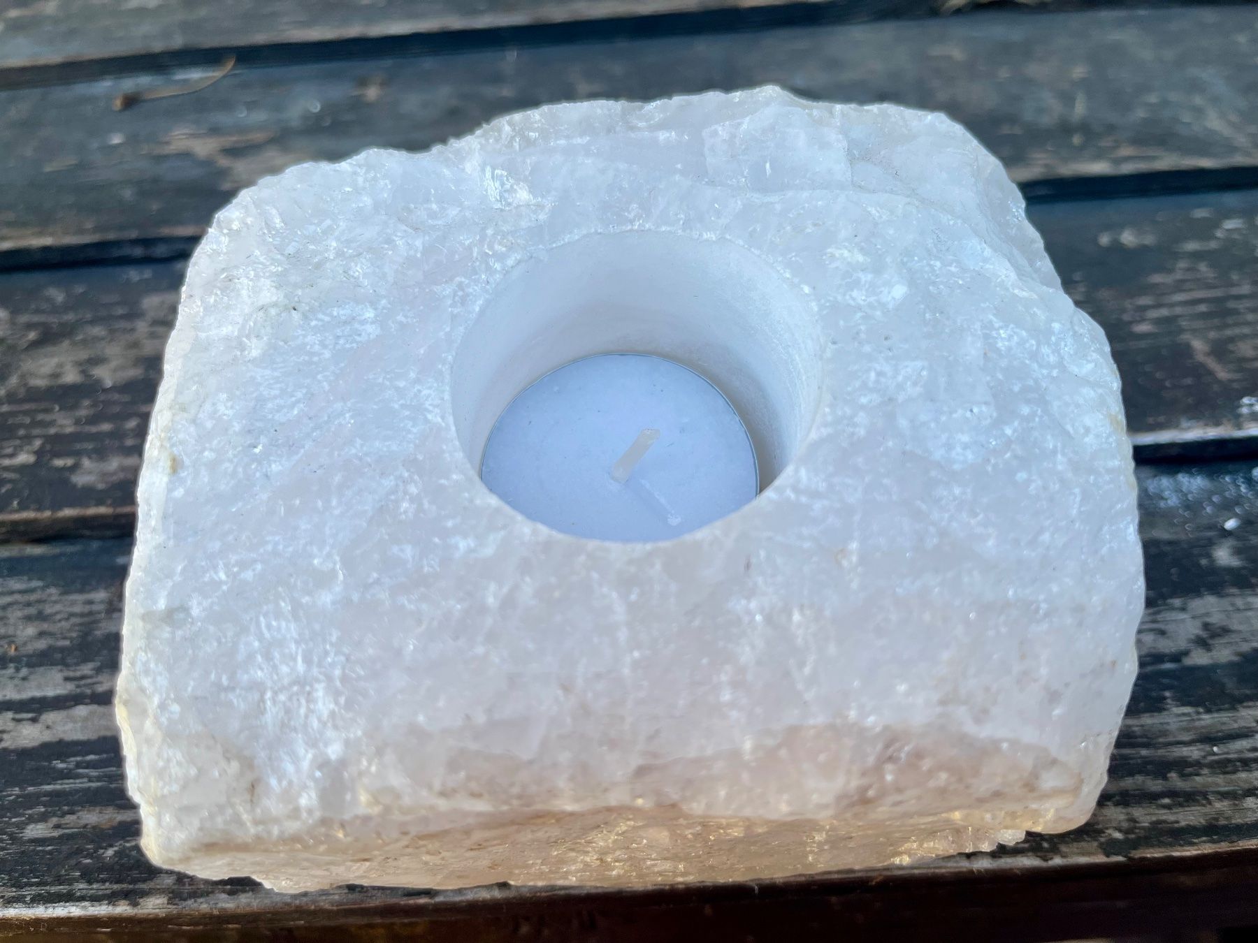 Minerali & Pietre curative: Bergkristall Windlicht Aktion , alter Preis Fr. 29.-- – Nuovo (secondo la descrizione) da Diegten venduto da hamofi57 2