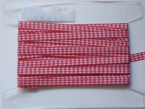Nastri decorativi: Karoband Polyester rot/weiss 1cm breit Reststück! – Nuovo e nell'imballaggio originale da Füllinsdorf venduto da Schlupp
