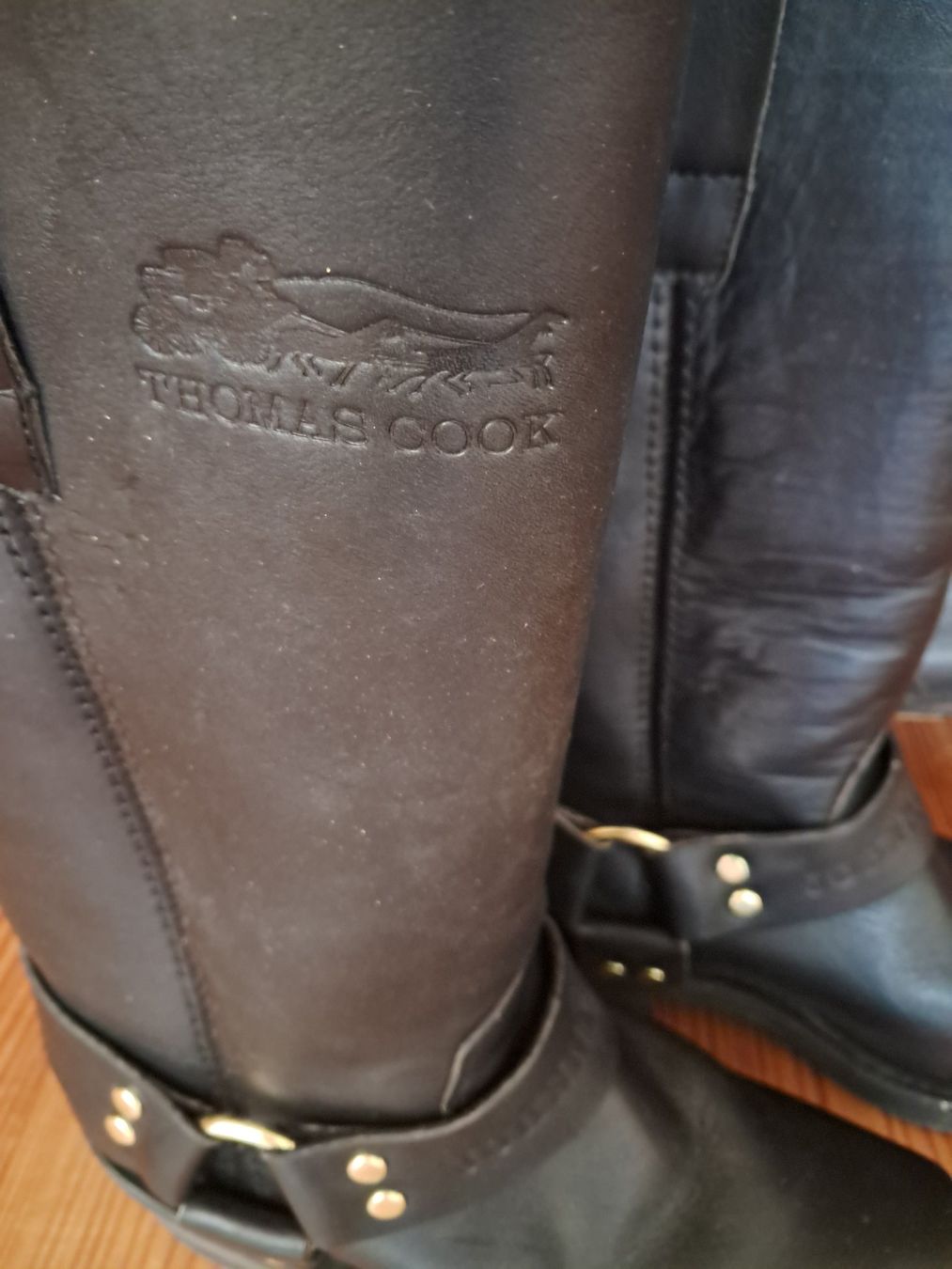 Scarpe da uomo: Thomas Cook . Bikerstiefel . 36.5 . schwarz . – Usato da Leuggelbach venduto da schmetterlings-fee 1